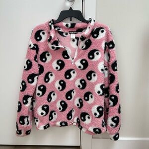 End of Story Pink Ying Yang Pullover